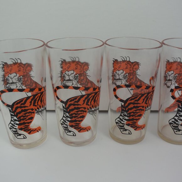 4 Esso "Put a Tiger in Your Tank" Drink Glasses Vintage Excellent Condition! - Picture 7 of 13